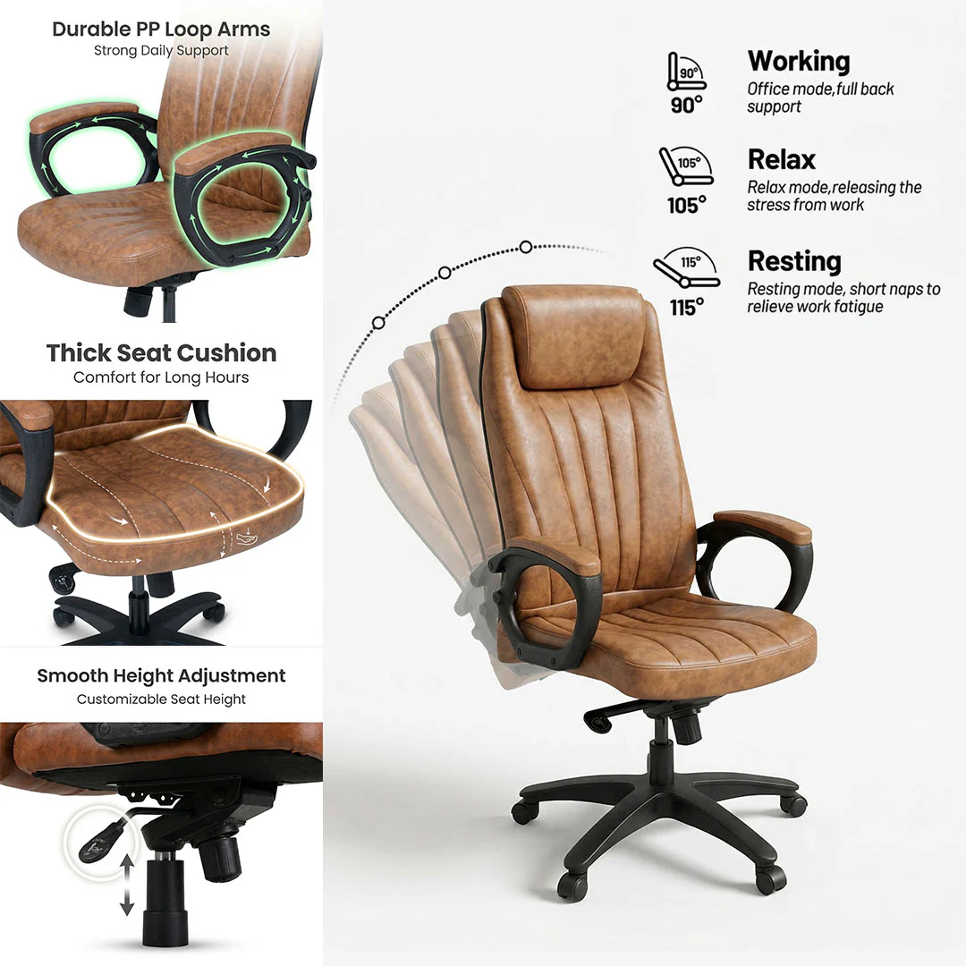 Aston High Back Revolving Chair S-546-L - Image 3