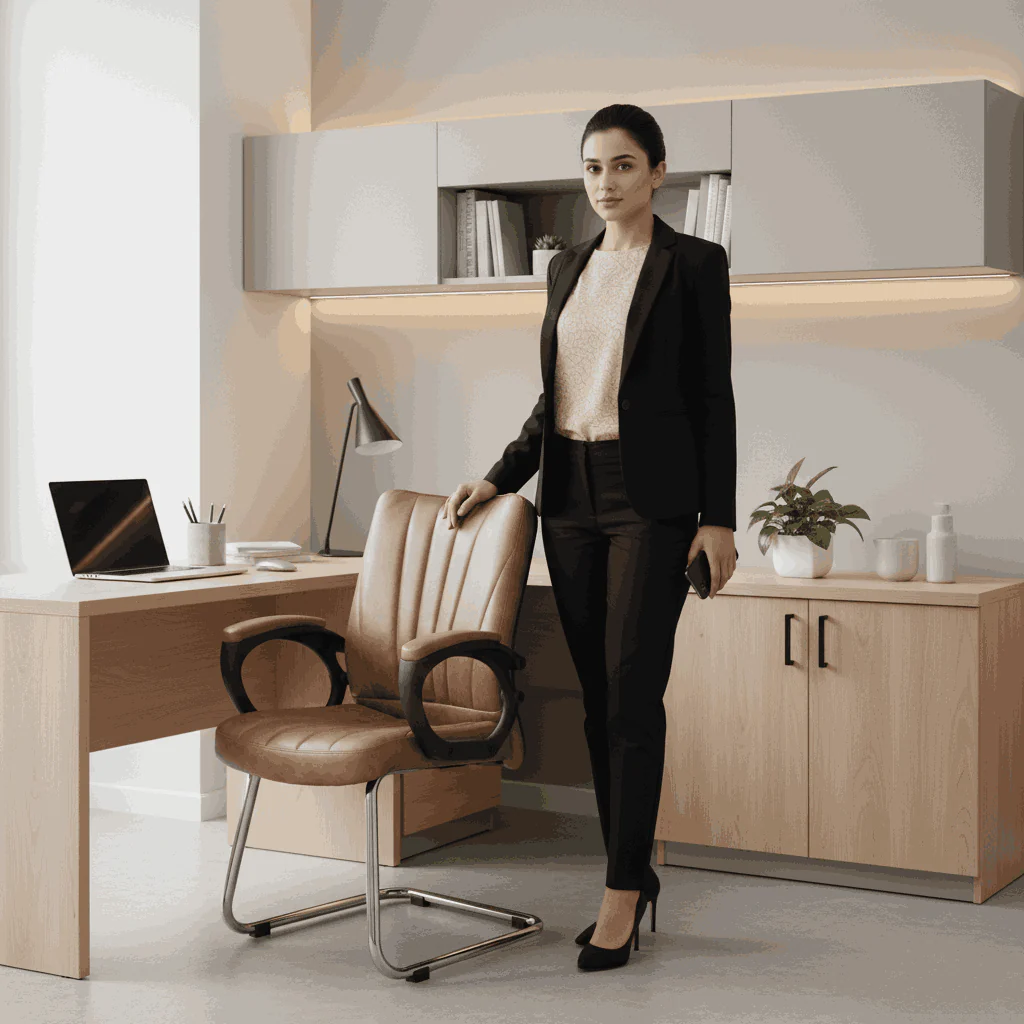 Aston Low Back Visitor Chair Model SAAB S-548-L-VO - Image 2