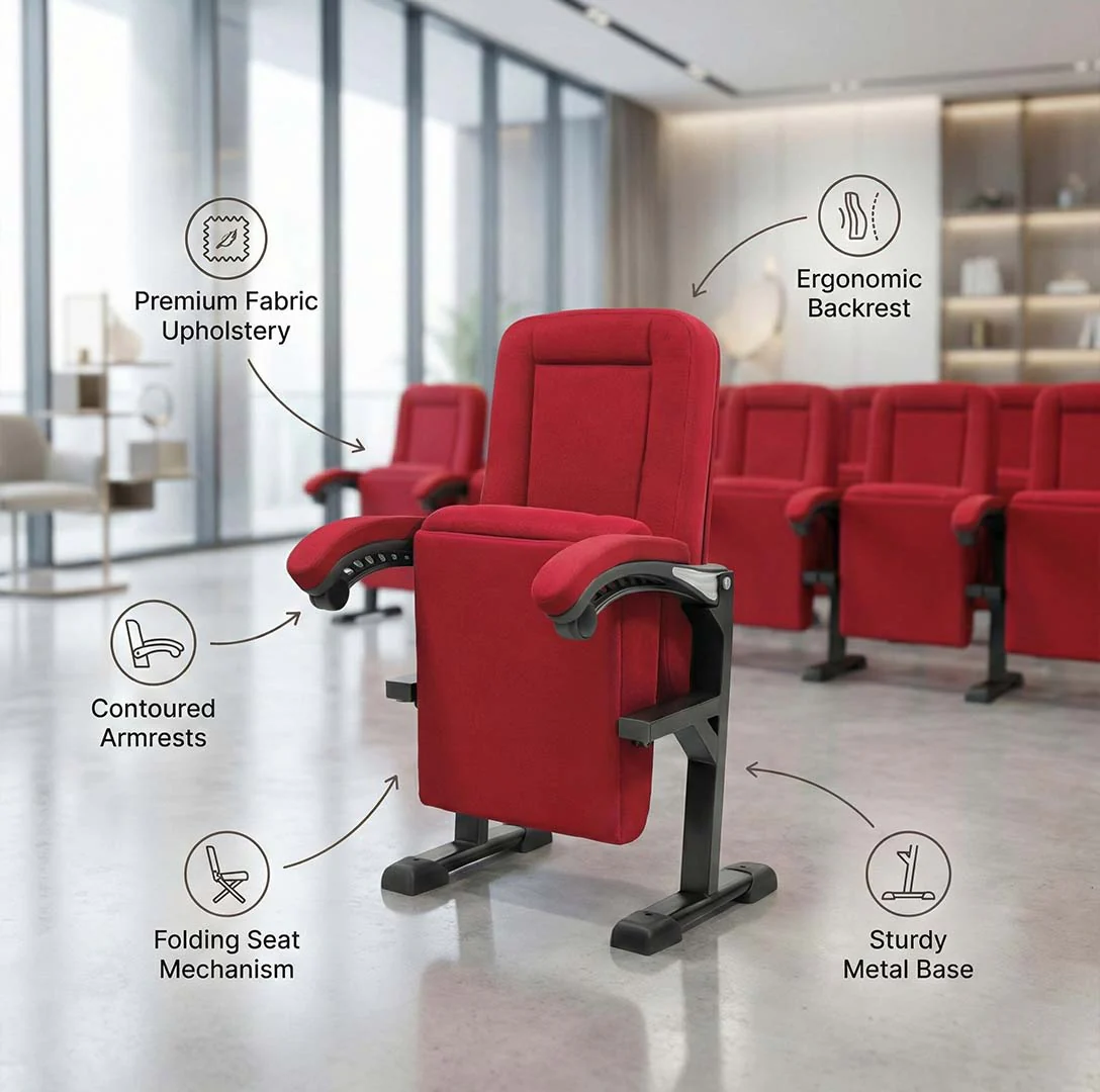 Auditorium Sofa With Arms SAAB S-331-A - Image 3