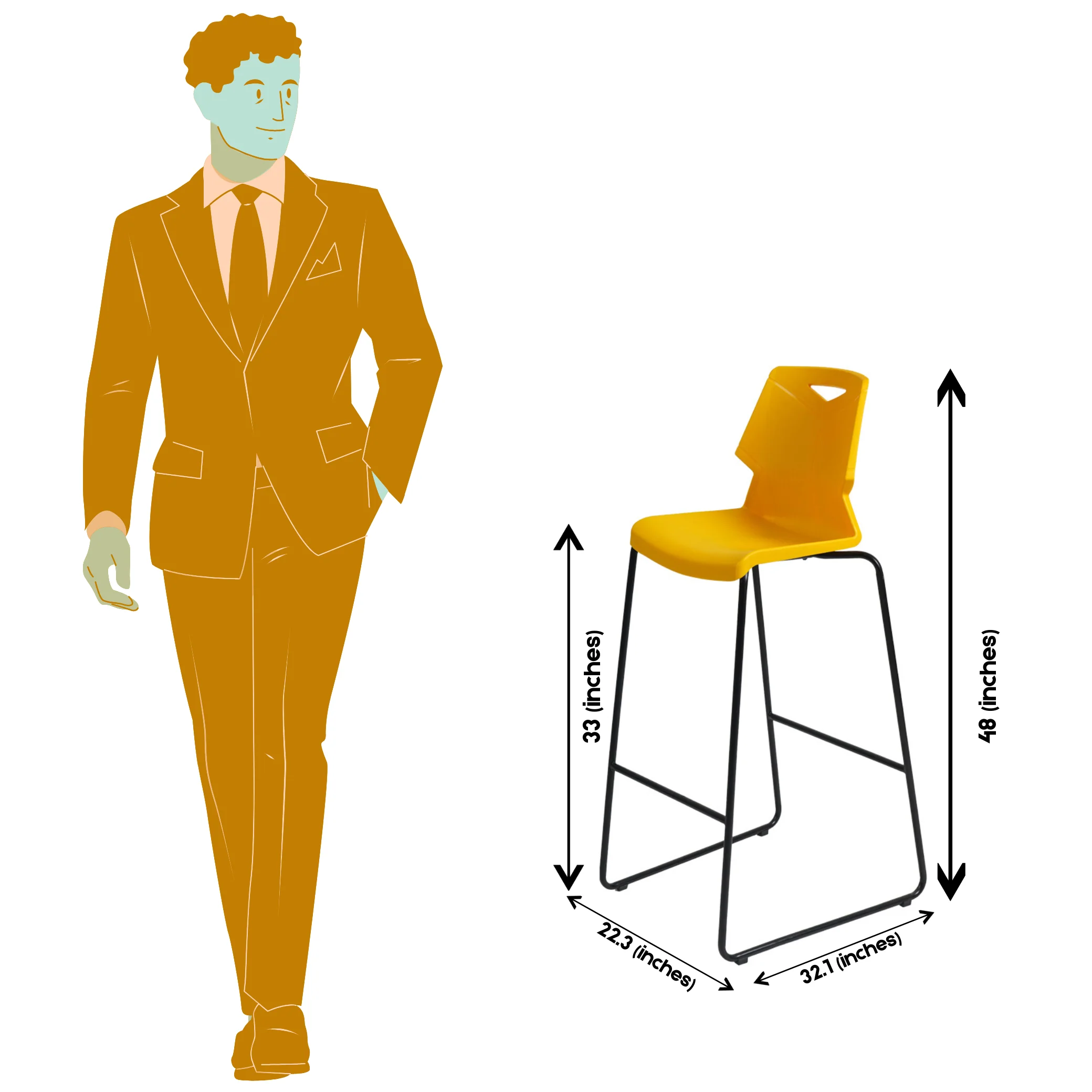 BAR STOOL S-195-BST - Image 4