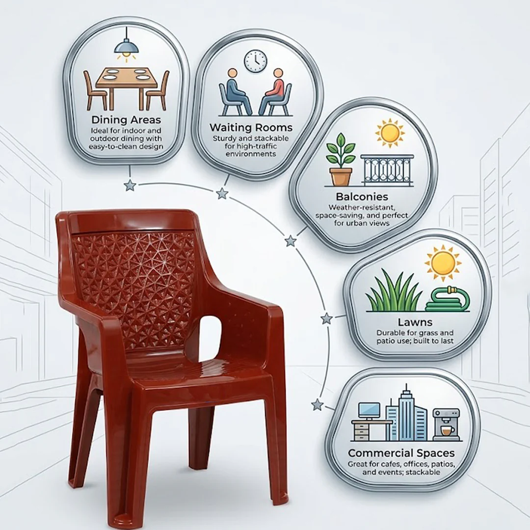 Cozy Full Plastic Chair SAAB SP-840 - Image 4