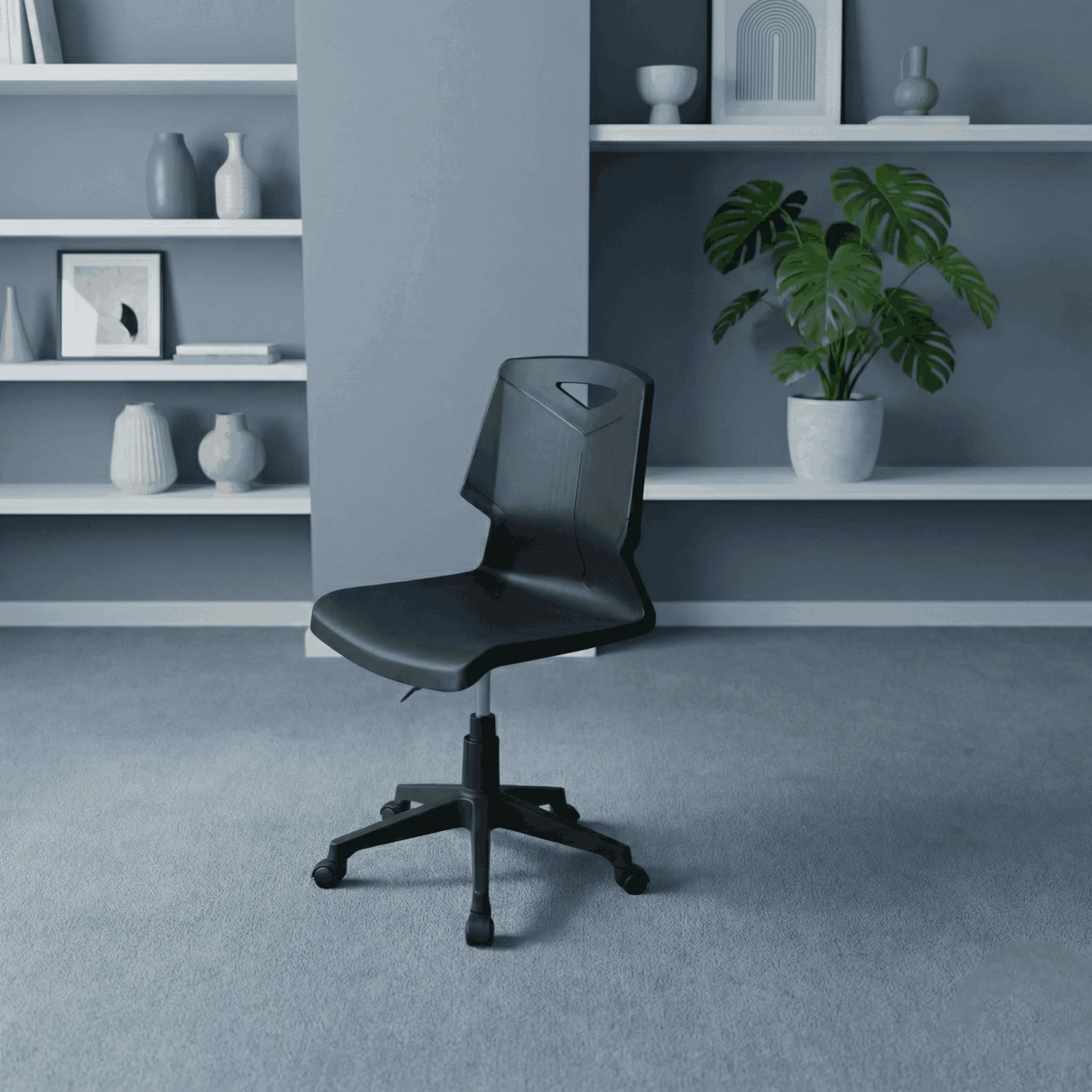 Green Shell Revolving Chair SAAB S-17-H