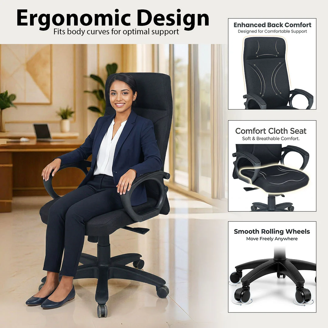 Horizon High Back Revolving Chair SAAB S-524 - Image 4