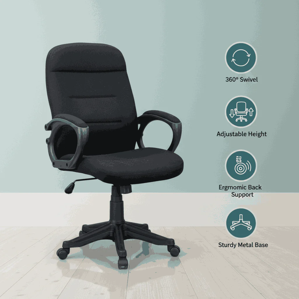 Orion Low Back Revolving Chair SAAB S-525 - Image 5