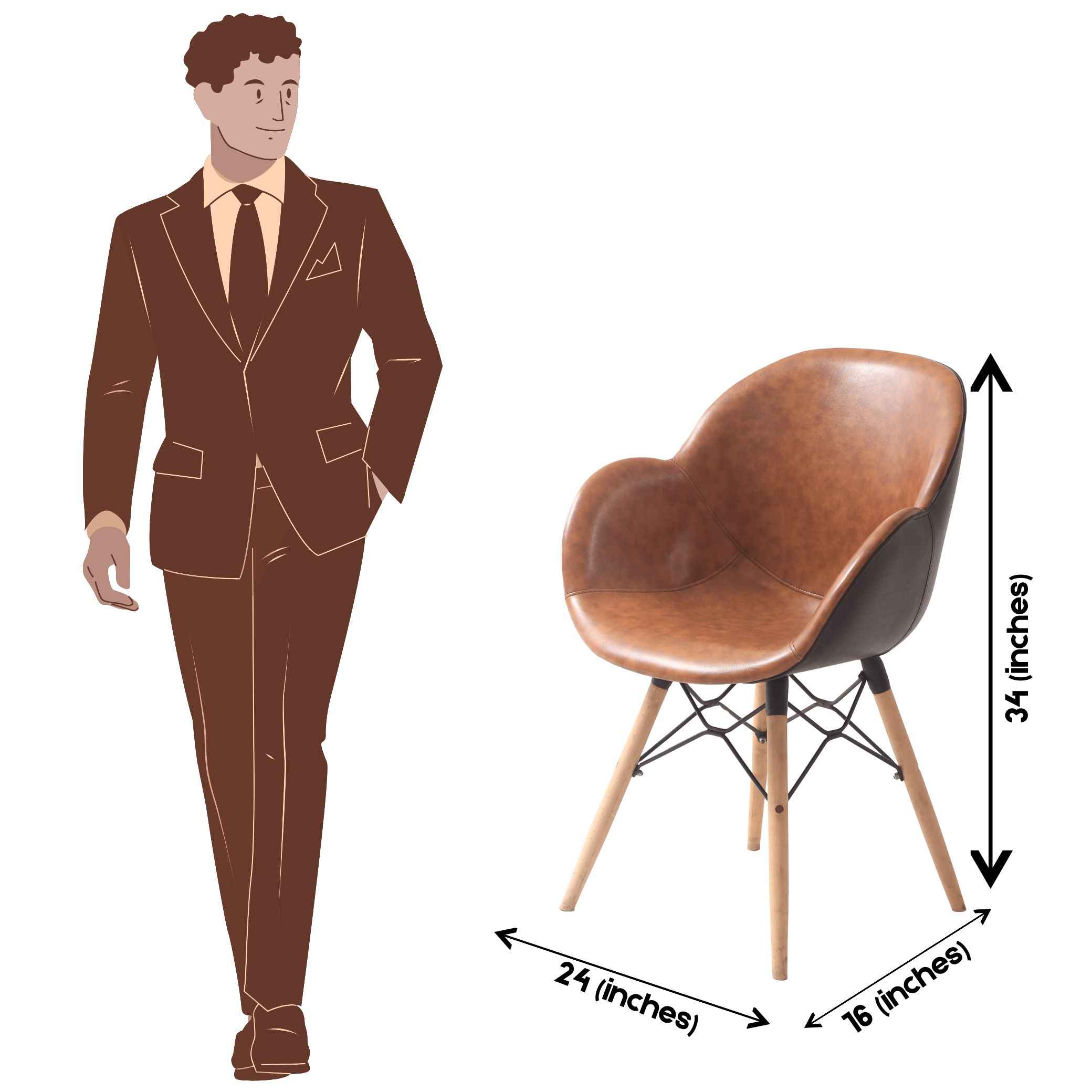 Oval Shell Chair With Cushion SP-400-CWL - Image 5