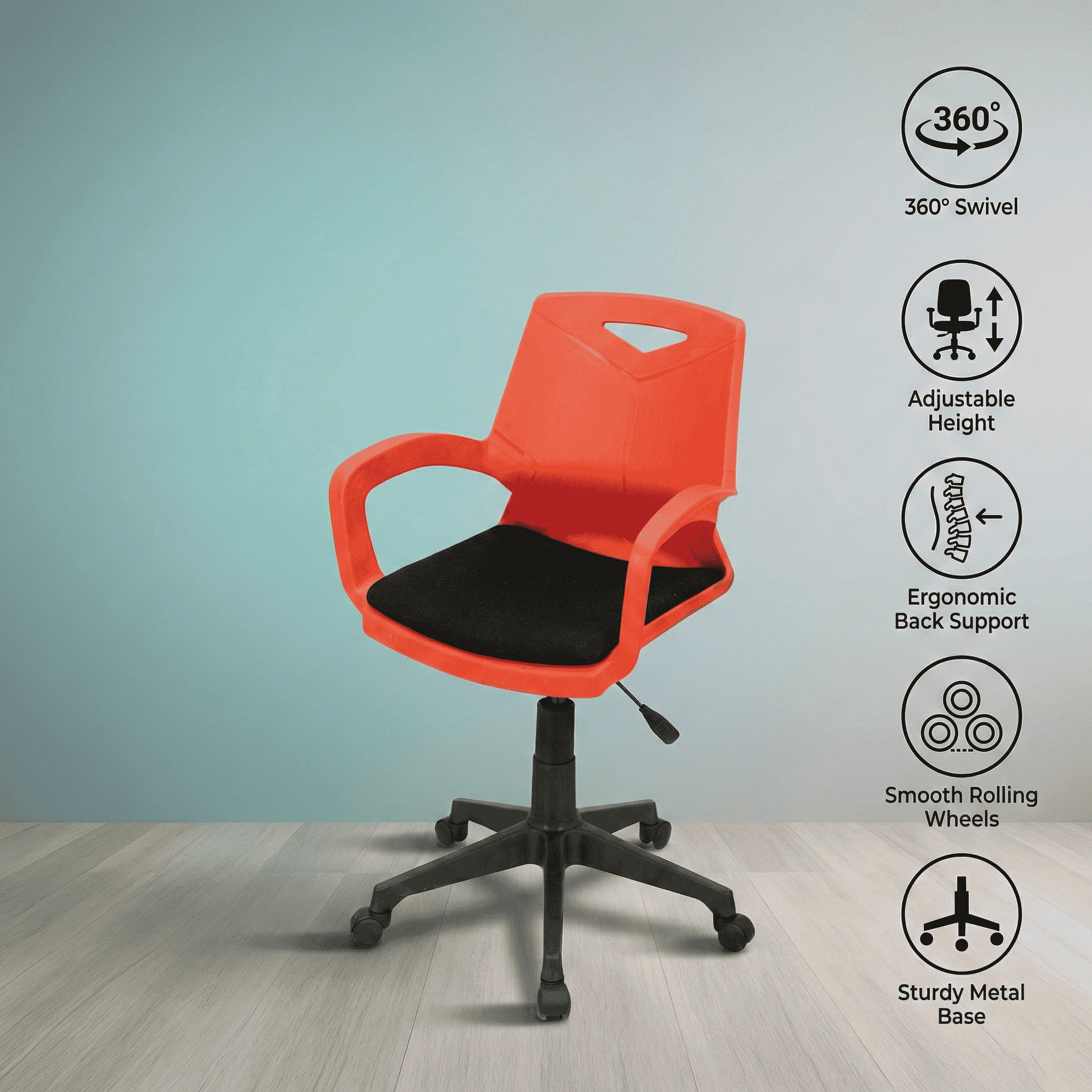 Apex Modern Task Chair SAAB S-18-HC - Image 3