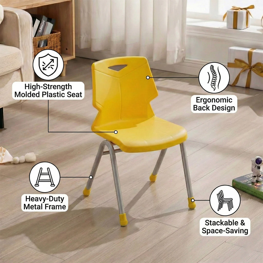 Steel Plastic Baby Chair S-196 - Image 7