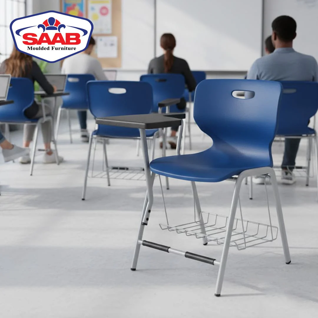 Yellow Label Shell Study Chair With Basket S-209-SB - Image 2