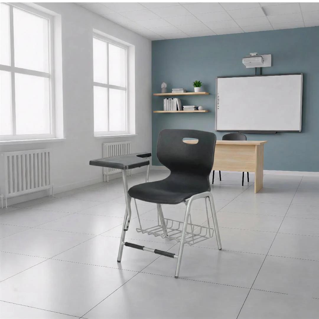 Yellow Label Shell Study Chair With Basket S-209-SB - Image 3