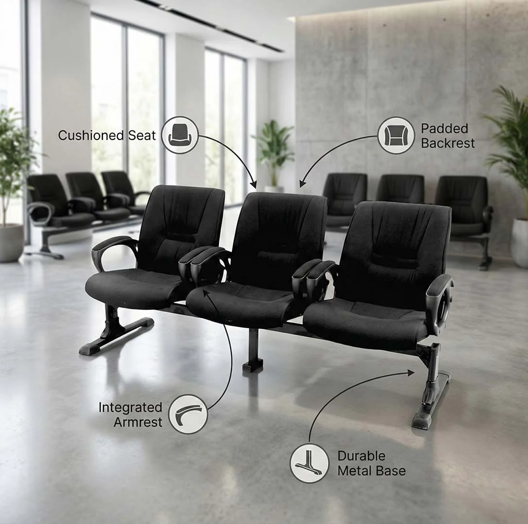 SAAB S-341-H Low Back Senator Public Sofa - Image 3