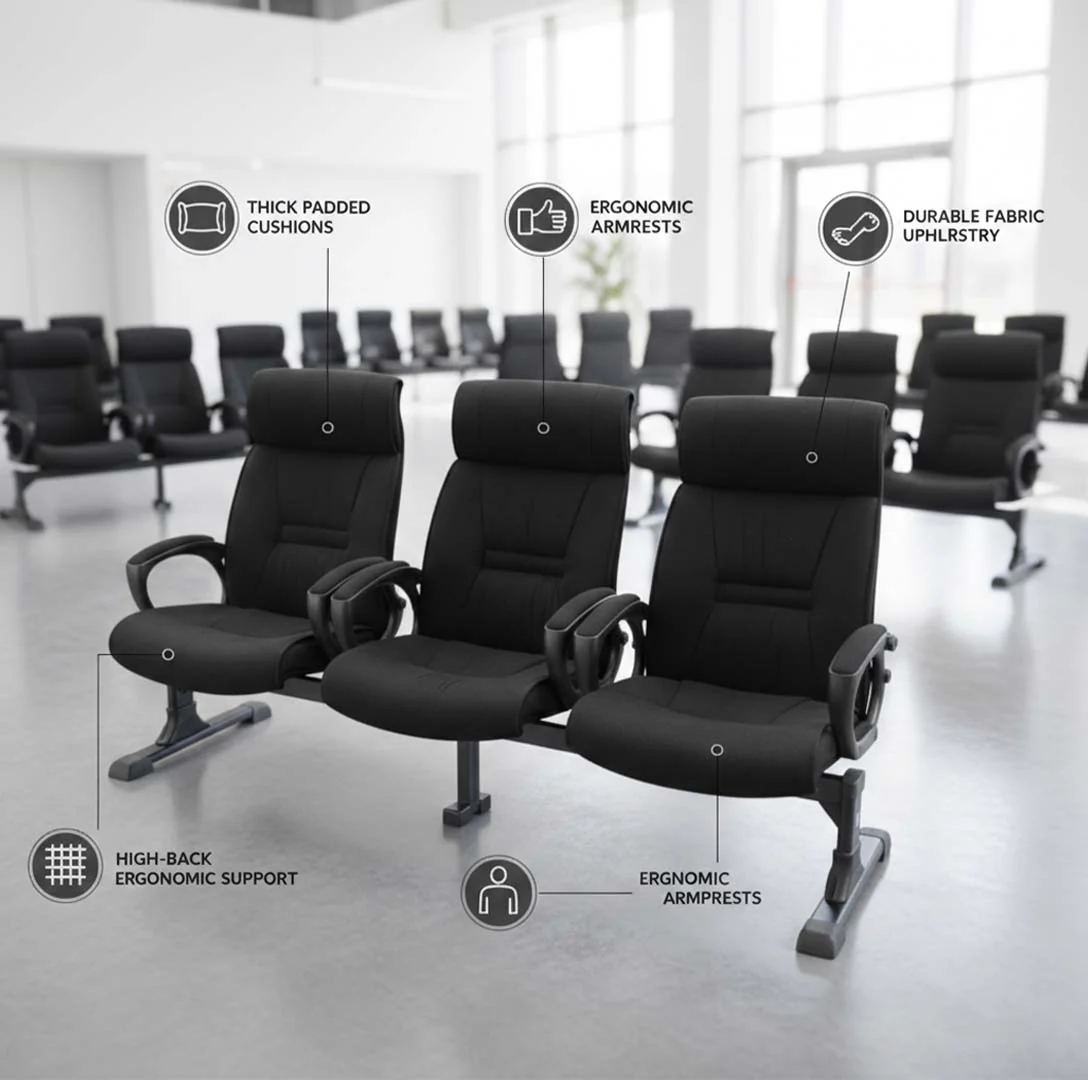 SAAB S-343-H High Back Visitor Sofa - Image 5