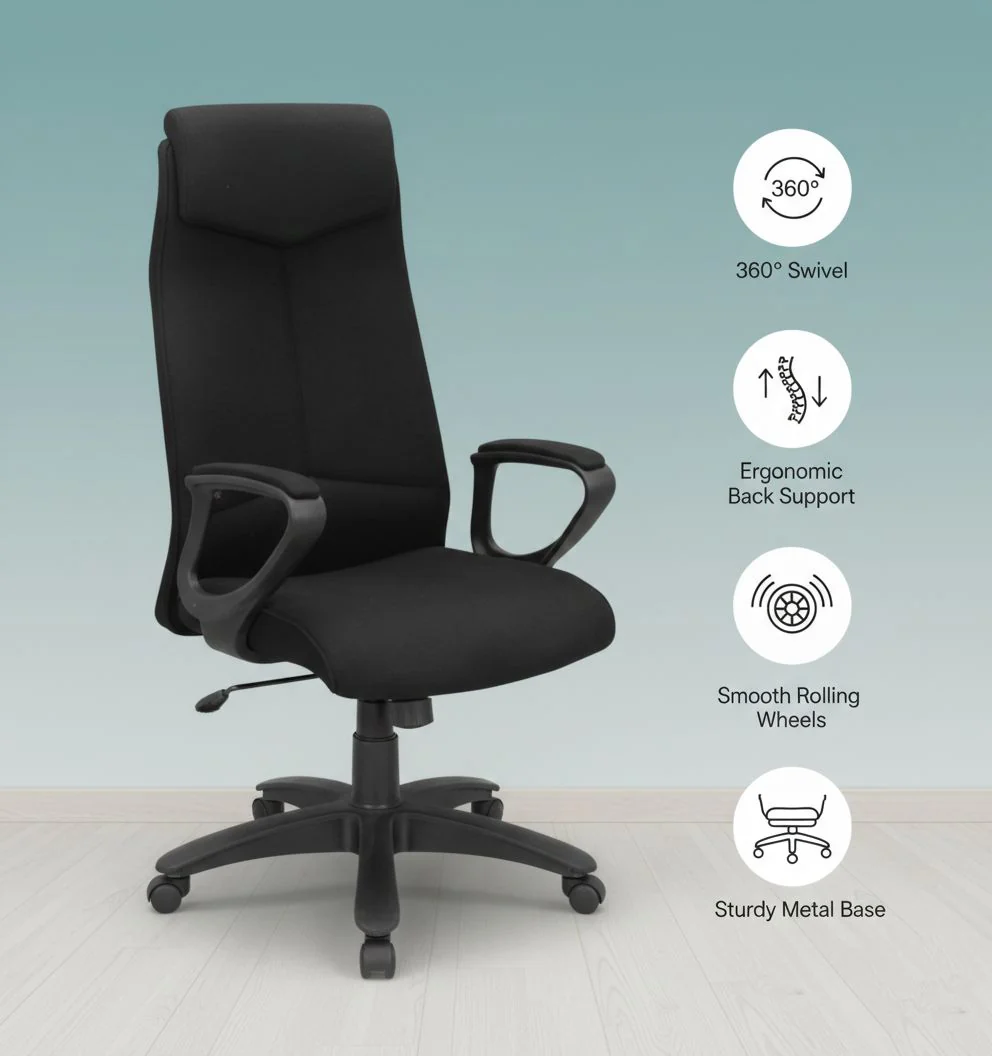 SAAB S-535 High Back Revolving Chair - Image 5
