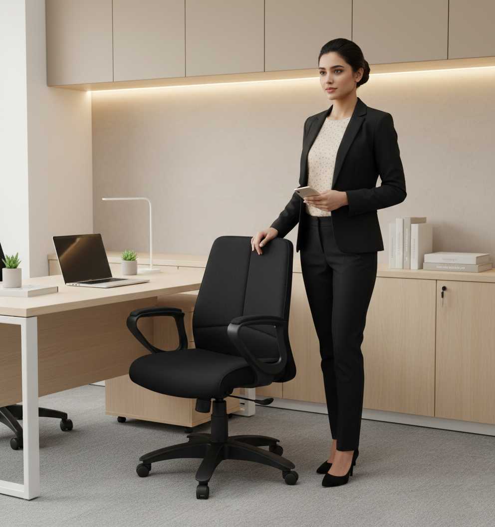 Model SAAB S-536 Low Back Revolving Chair - Image 2