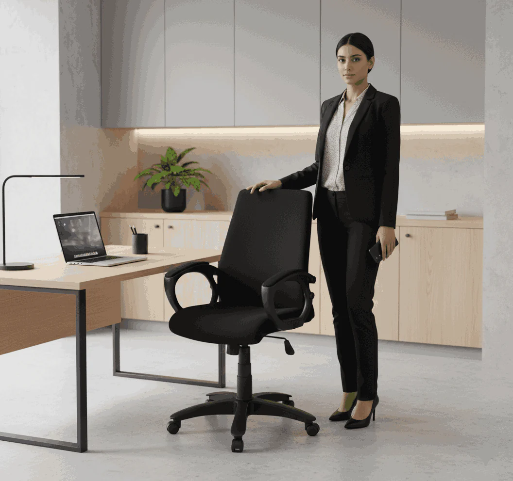 New Low Back Revolving Chair Model SAAB S-538 - Image 2