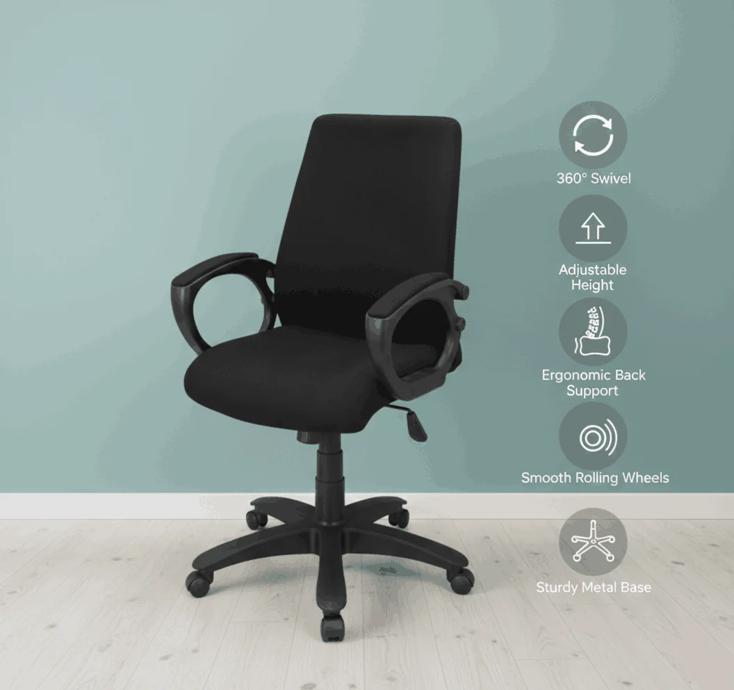 New Low Back Revolving Chair Model SAAB S-538 - Image 5