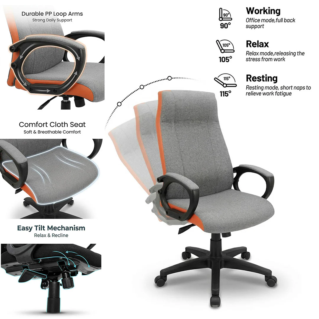 High Back Executive Revolving Chair SAAB S-541 - Image 3