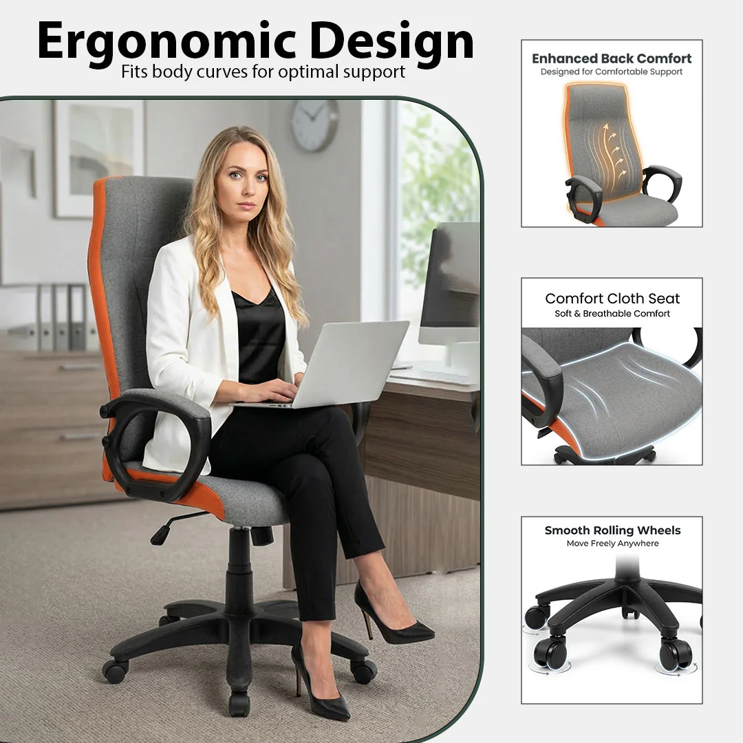 High Back Executive Revolving Chair SAAB S-541 - Image 4