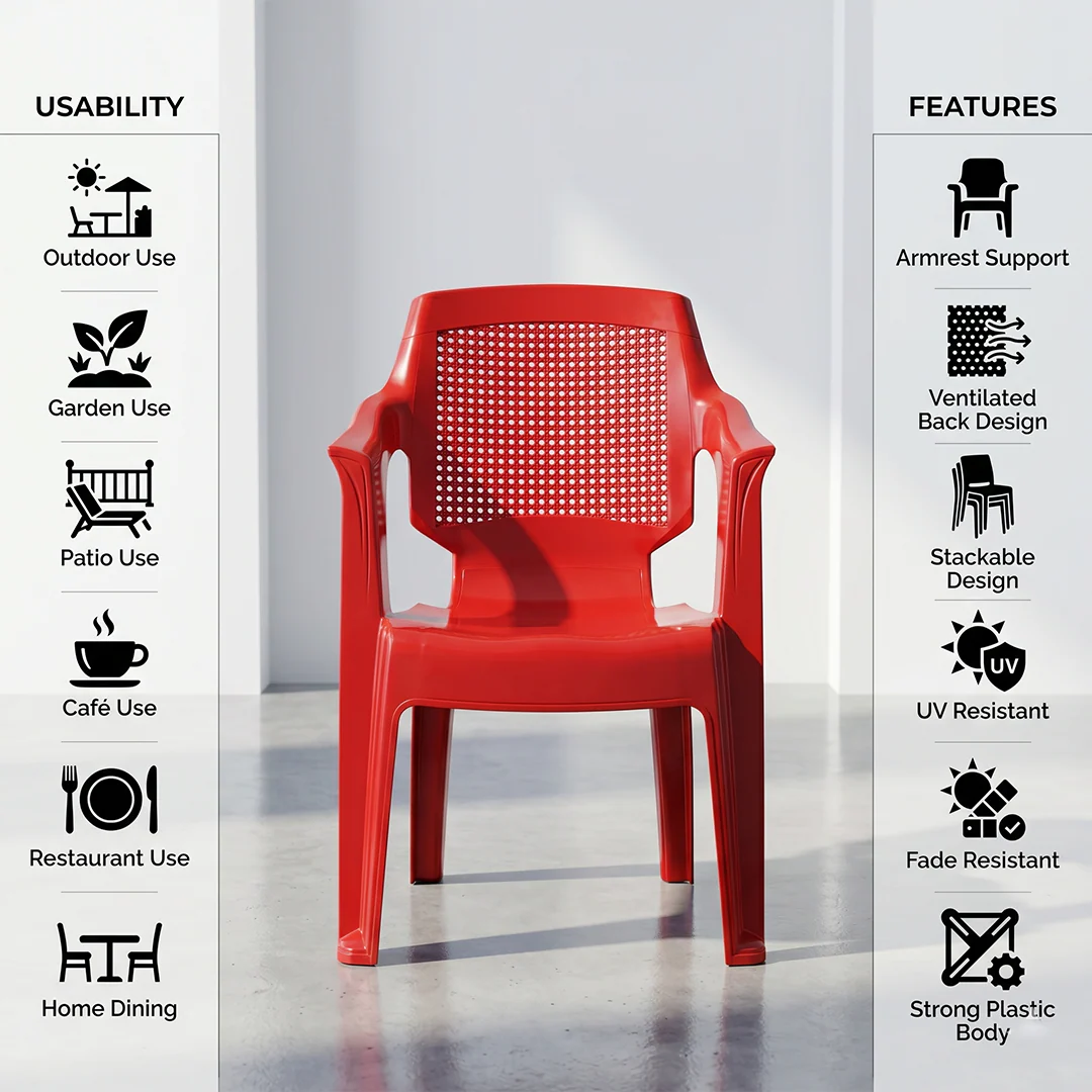 SAAB High Back Jali Chair SP-835 - Image 3