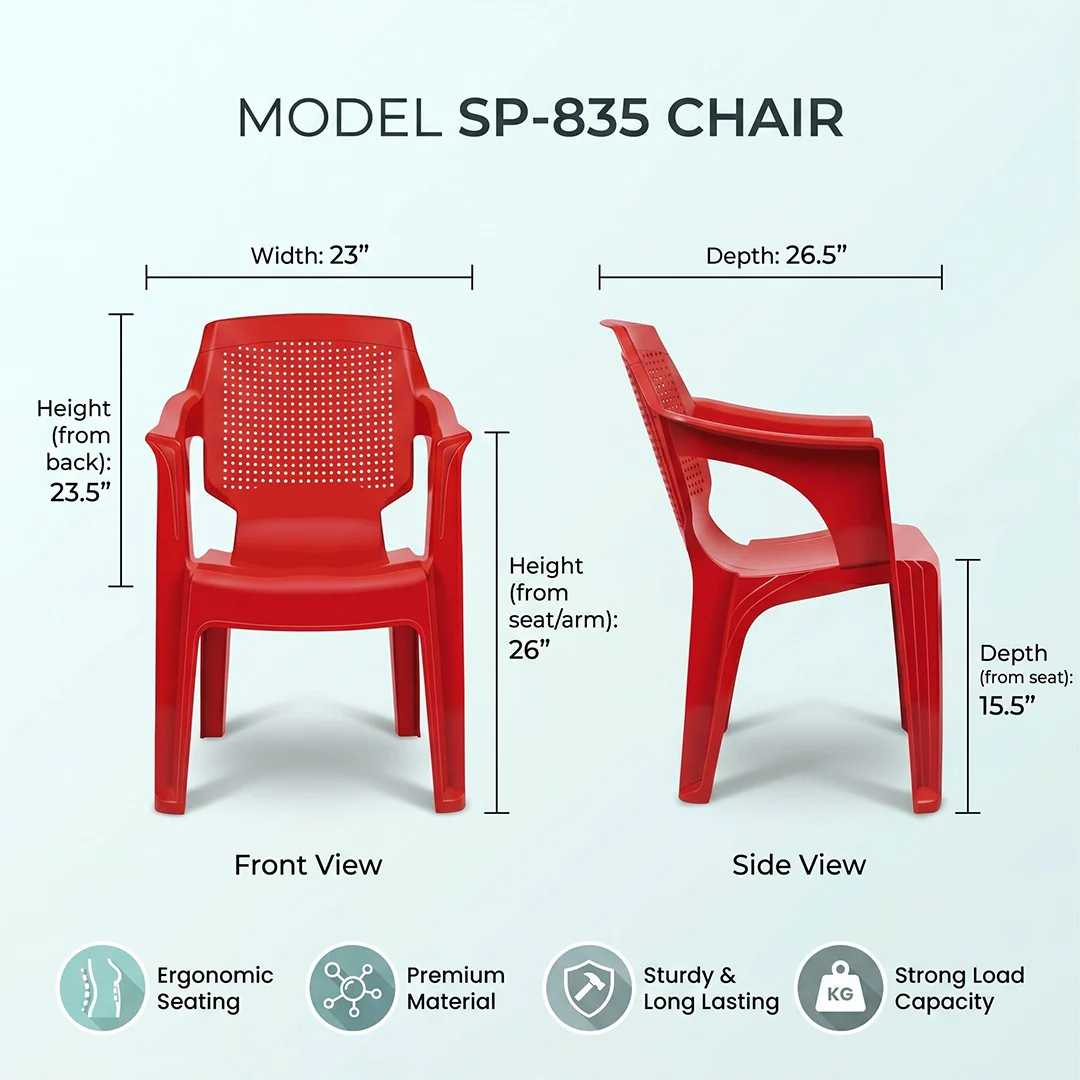 SAAB High Back Jali Chair SP-835 - Image 4