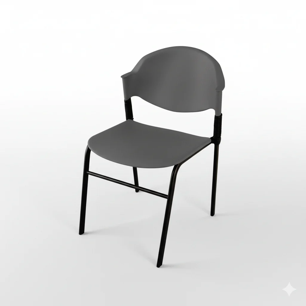 SAAB S-02 Comforto Chair Vertical Pipe - Image 11