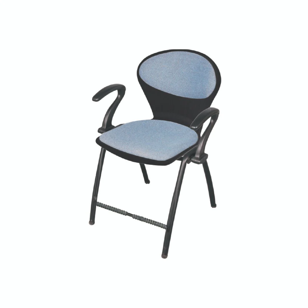 SAAB S-06-AC Steel Plastic Pecock Shell Chair with Arms & Cushion - Image 6