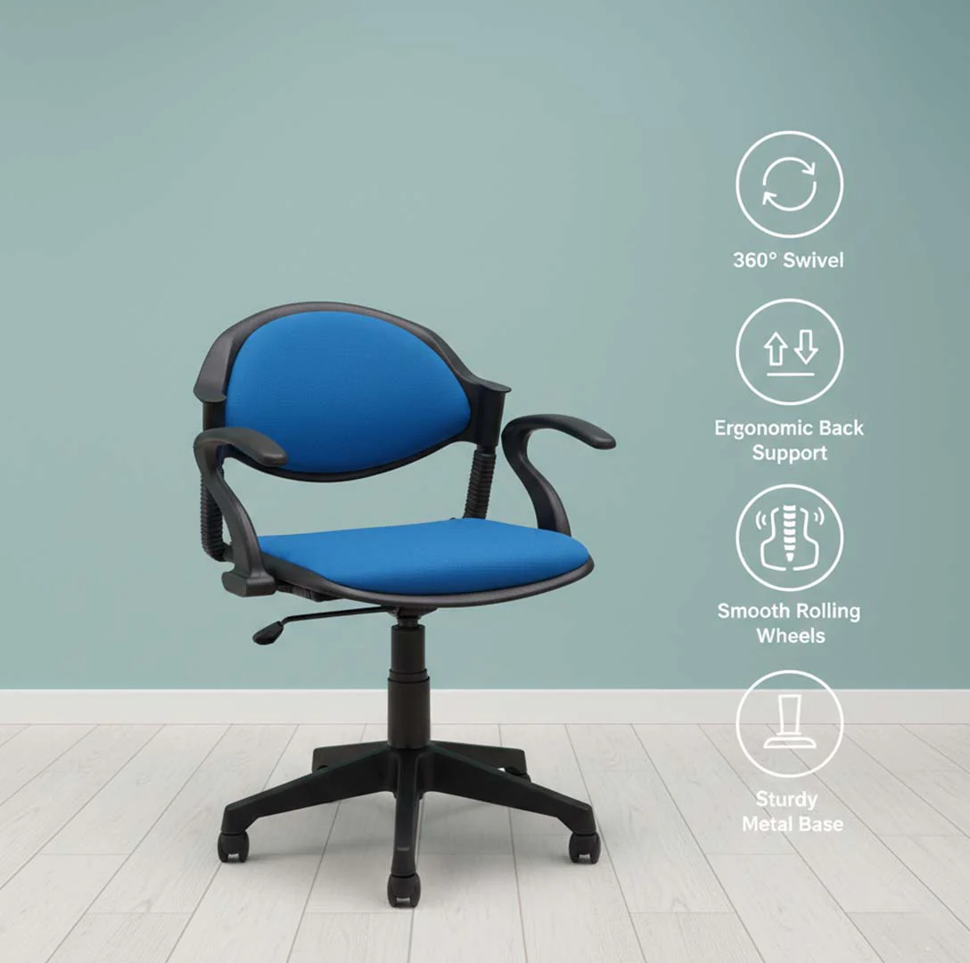 SAAB S-11-HAC Comforto Revolving Chair with Arms, Cushion and Hydraulic Jack - Image 3