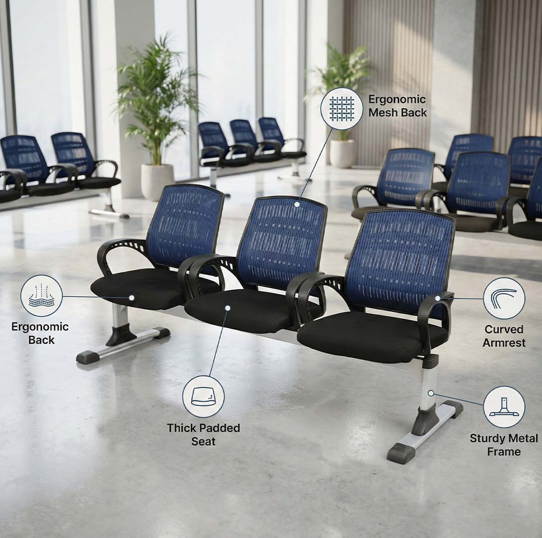 SAAB S-12-H 3 Seater Sofa With S-514 Seat & Back - Image 4
