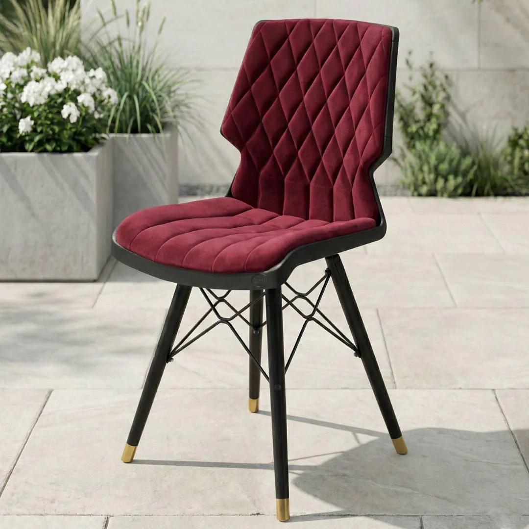 Wooden legs Chair With Cushion S-195-CWL - Image 5