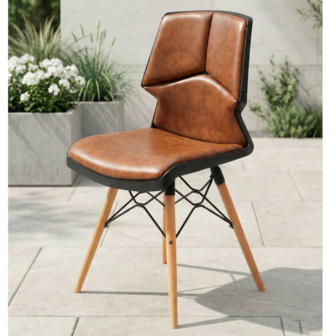 Wooden legs Chair With Cushion S-195-CWL - Image 6