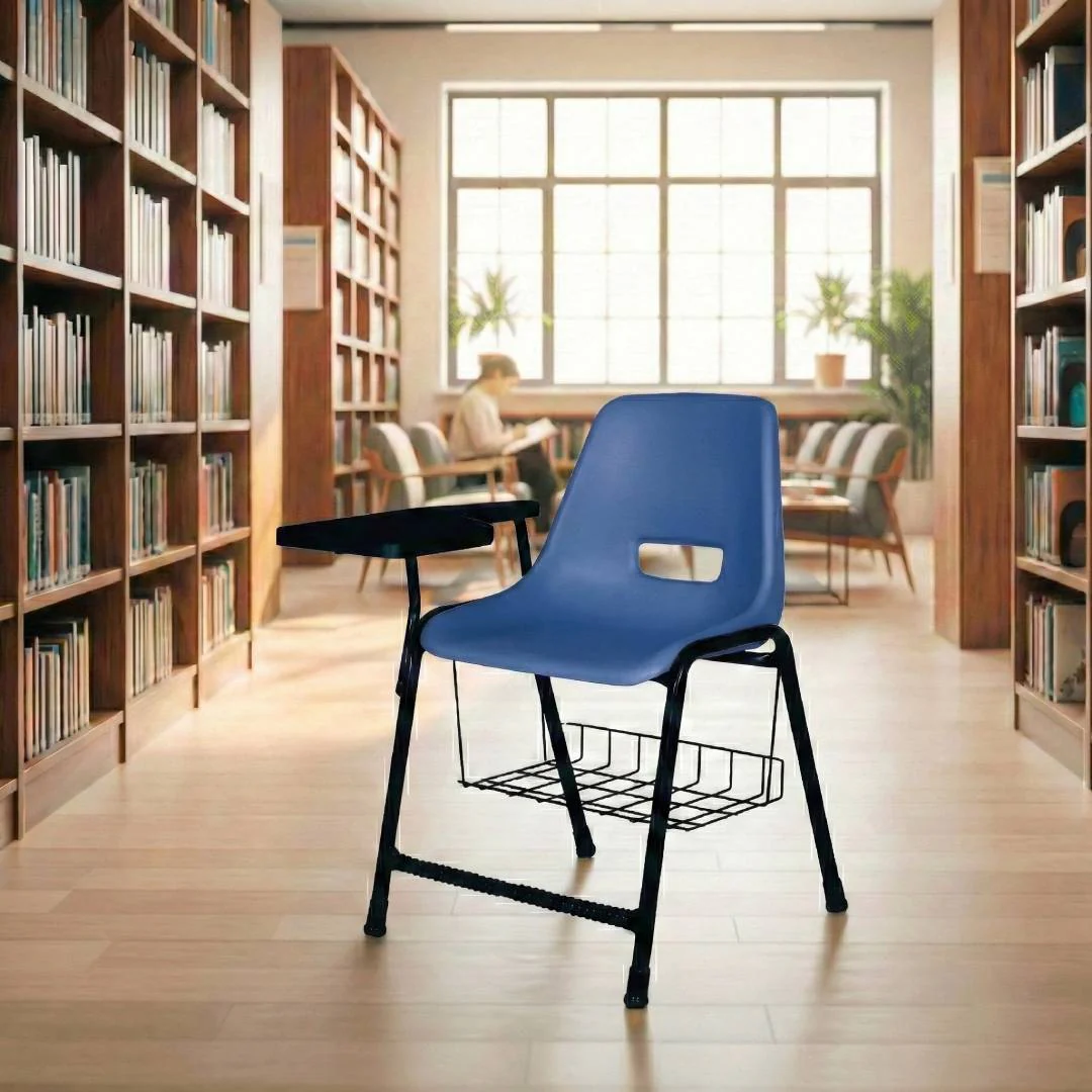 SAAB S-204-SB Steel Plastic Holo Study Big Shell Chair with Book shelf - Image 3