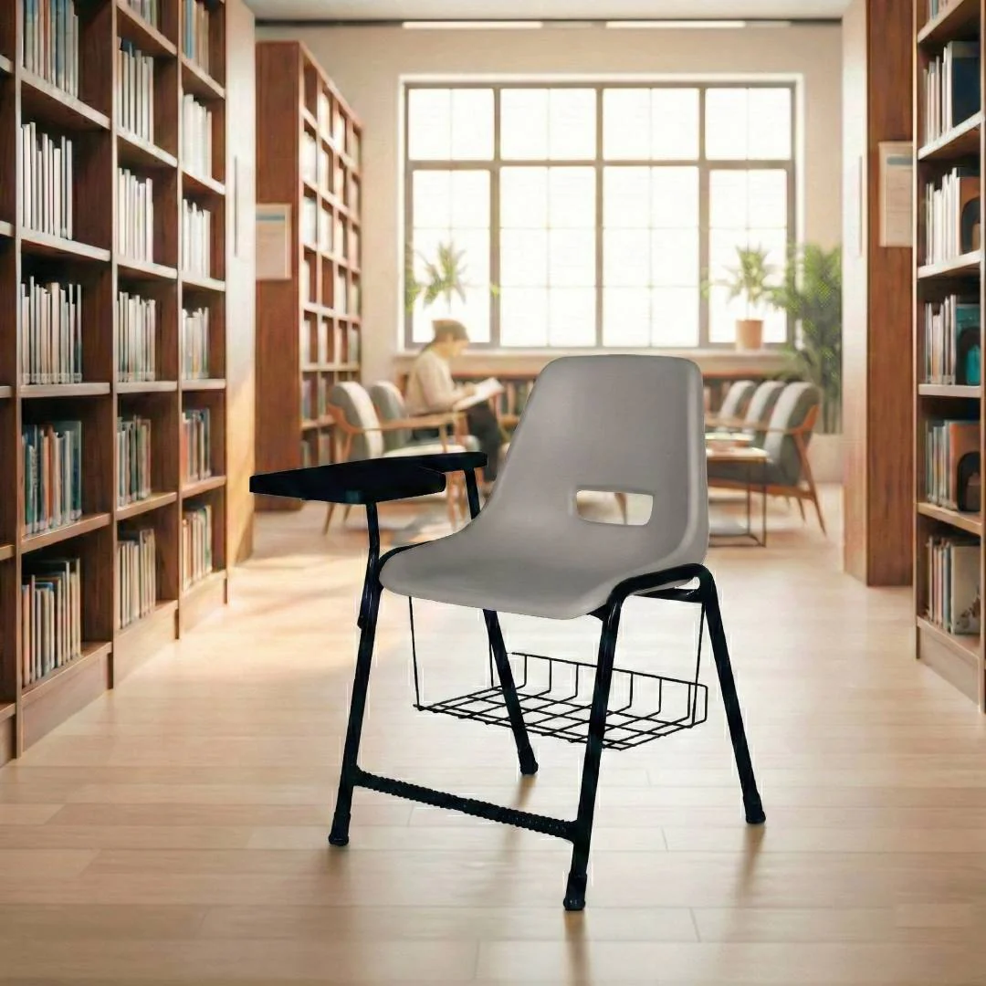 SAAB S-204-SB Steel Plastic Holo Study Big Shell Chair with Book shelf - Image 4