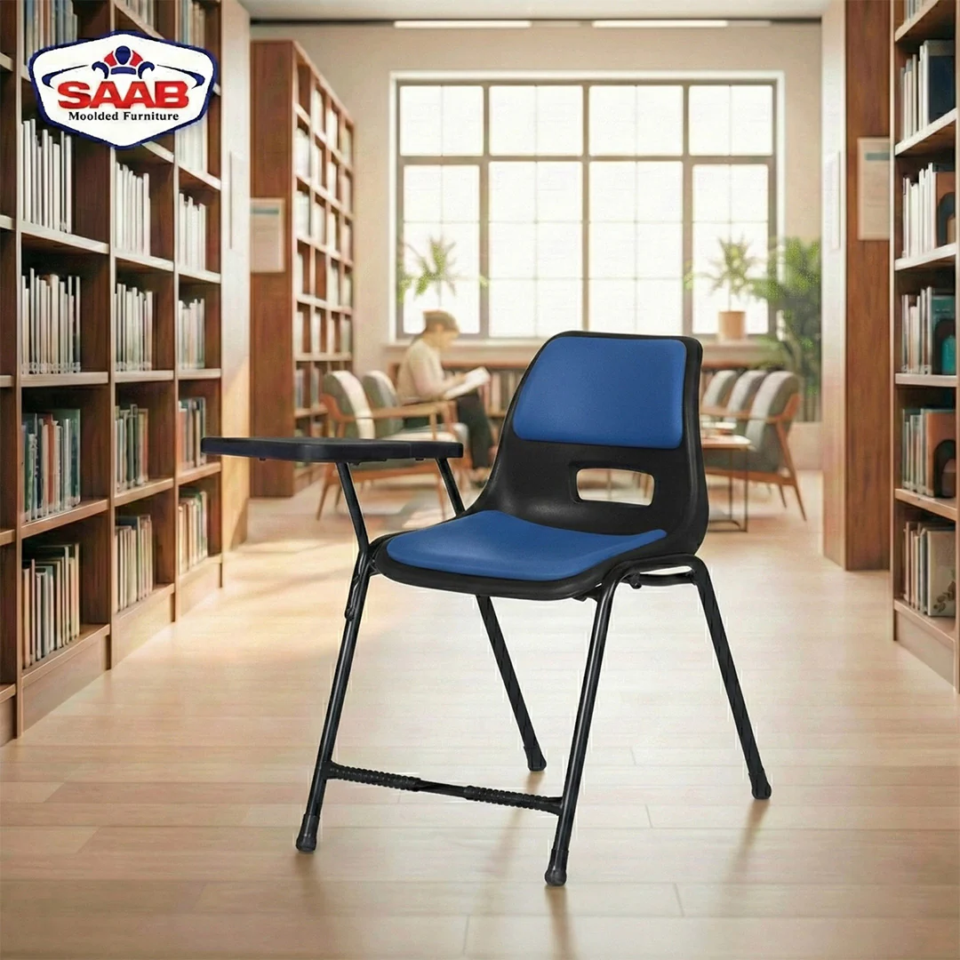 Steel Plastic Holo Study Big Shell Chair With Cushion SAAB S-204-SC - Image 3