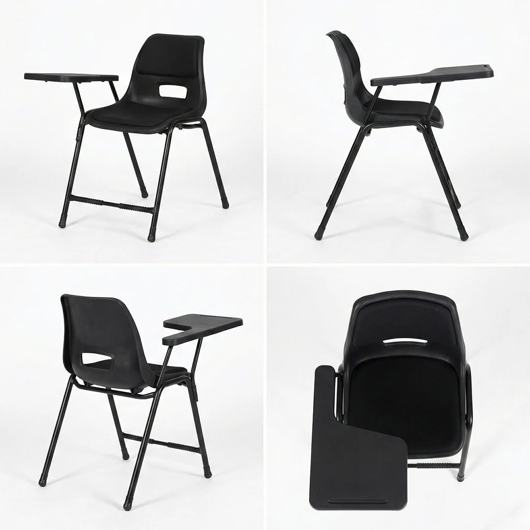 Steel Plastic Holo Study Big Shell Chair With Cushion SAAB S-204-SC - Image 5