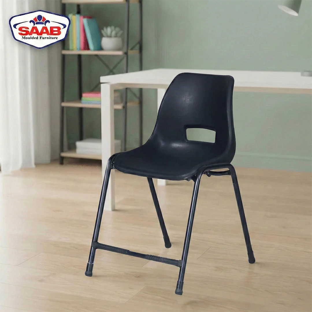 SAAB S-204 Steel Plastic Holo Study Big Shell Chair - Image 3
