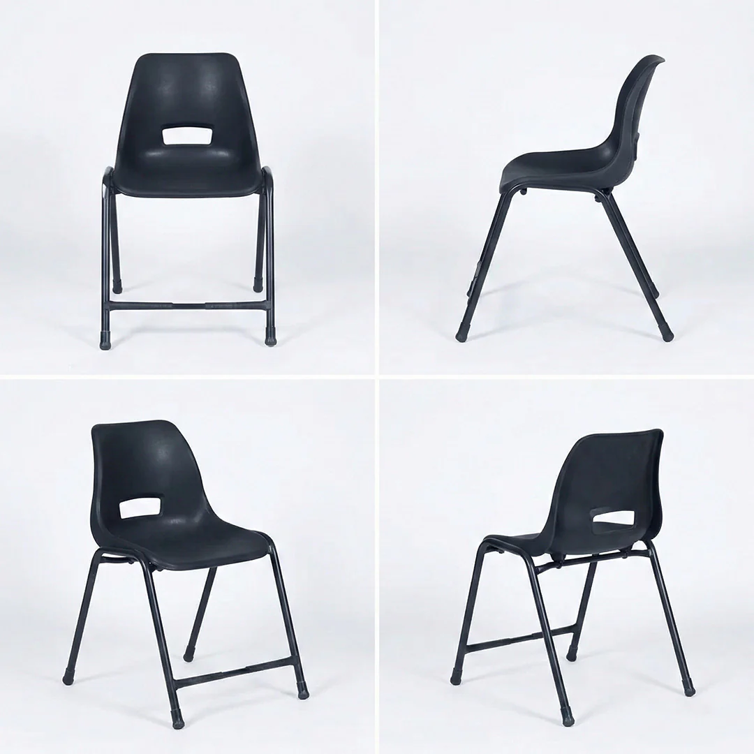 SAAB S-204 Steel Plastic Holo Study Big Shell Chair - Image 6