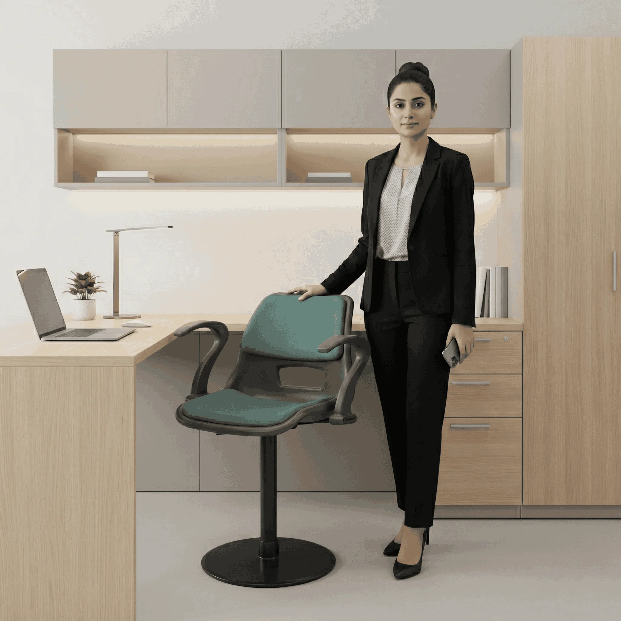 SAAB S-208-MPAC Revolving Chair with Arms - Image 2