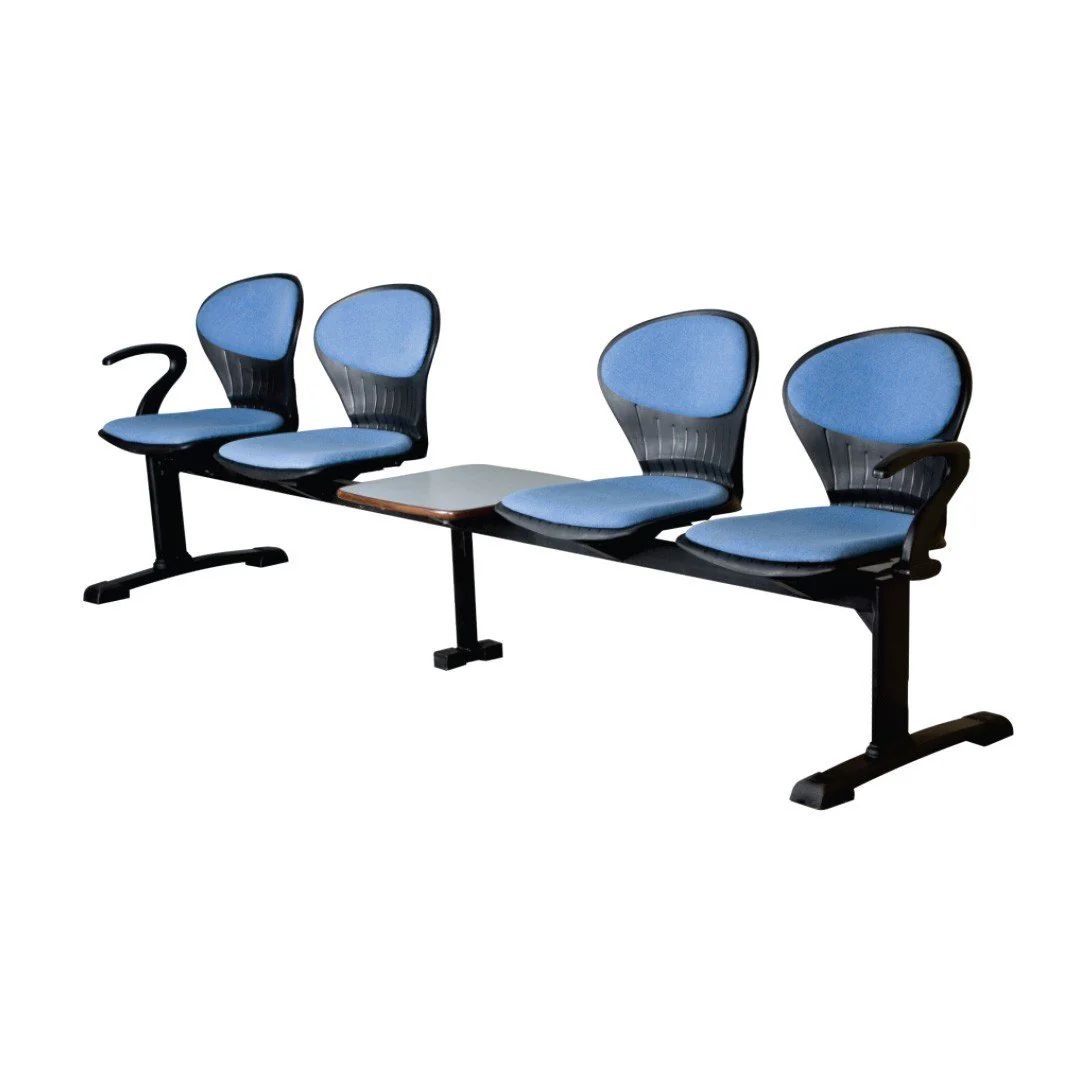 SAAB S-257-HACT Peacock Visitor Sofa 4-Seater Double Channel with Arms and Cushion - Image 4