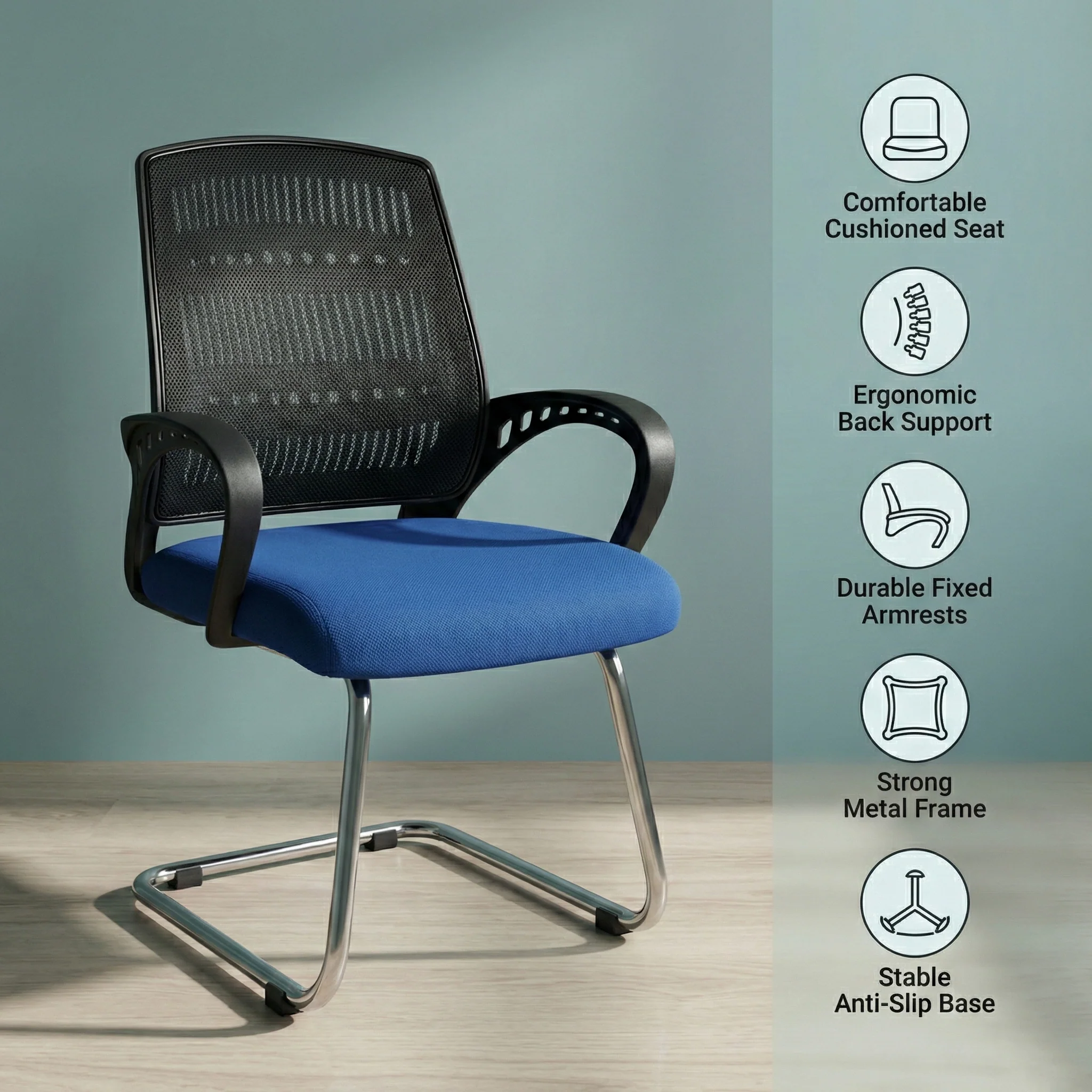 SAAB S-348 Ergonomic Visitor Chair - Image 4