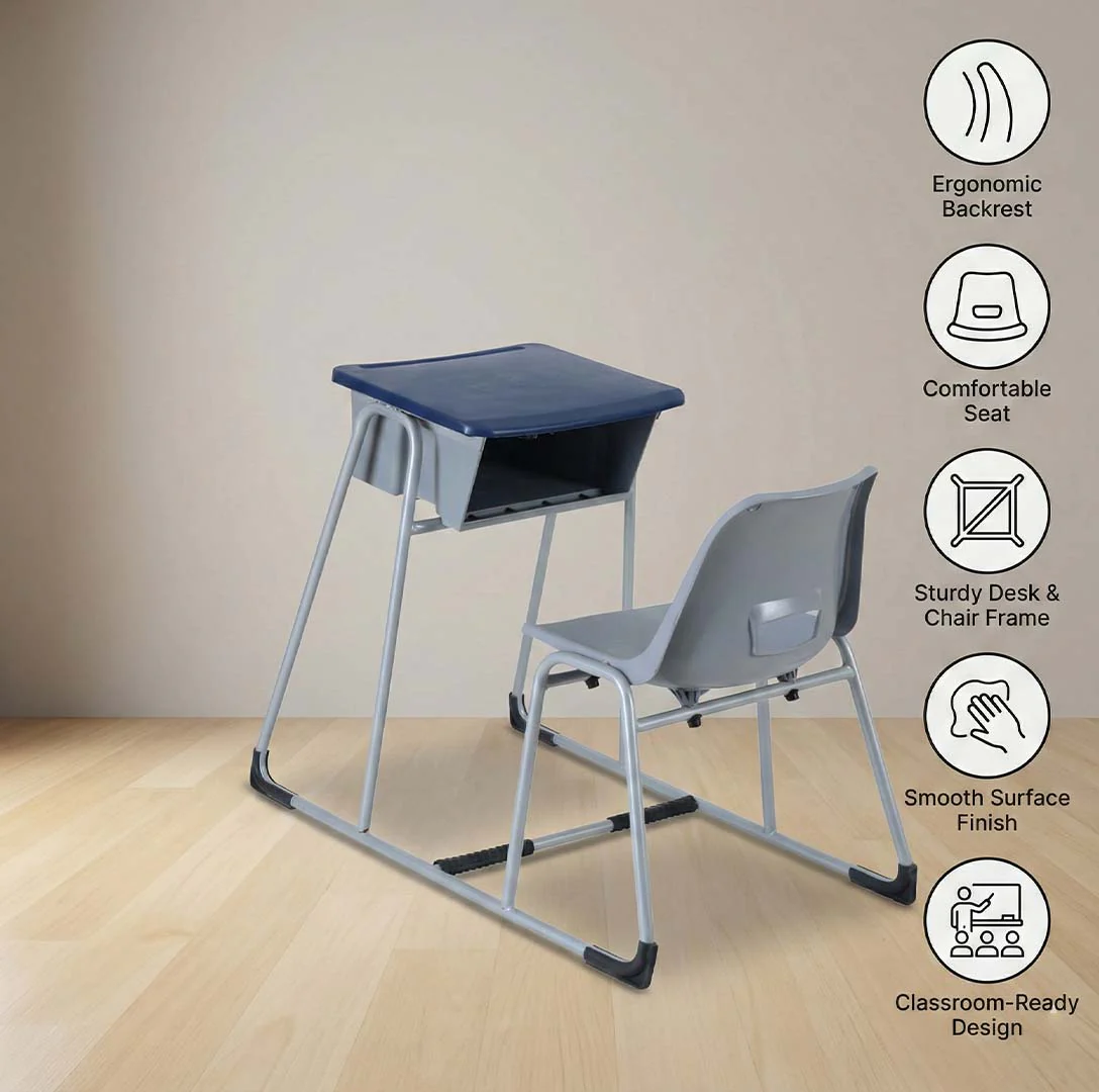 SAAB S-426 Steel Plastic Single Seater Baby Holo Joint Bench Desk - Image 3