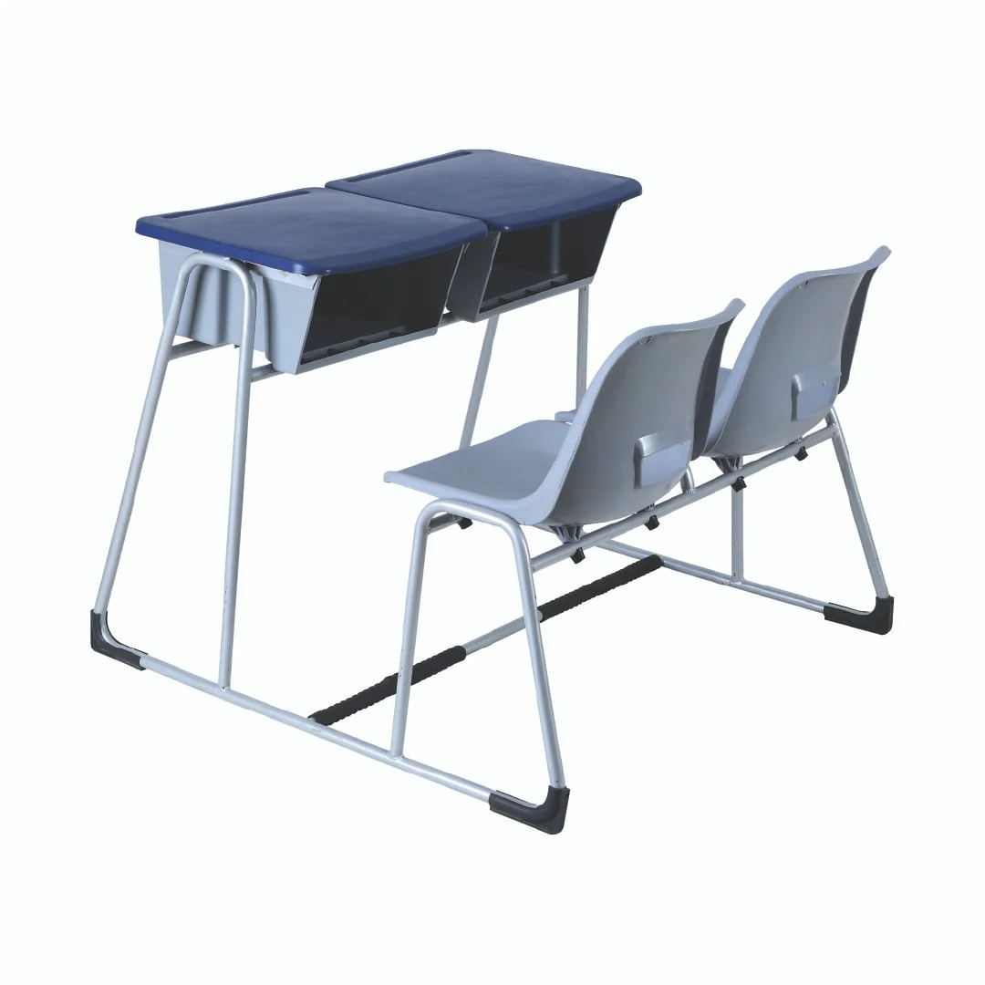SAAB S-427 Steel Plastic 2 Seater Baby Holo Joint Bench Desk - Image 4