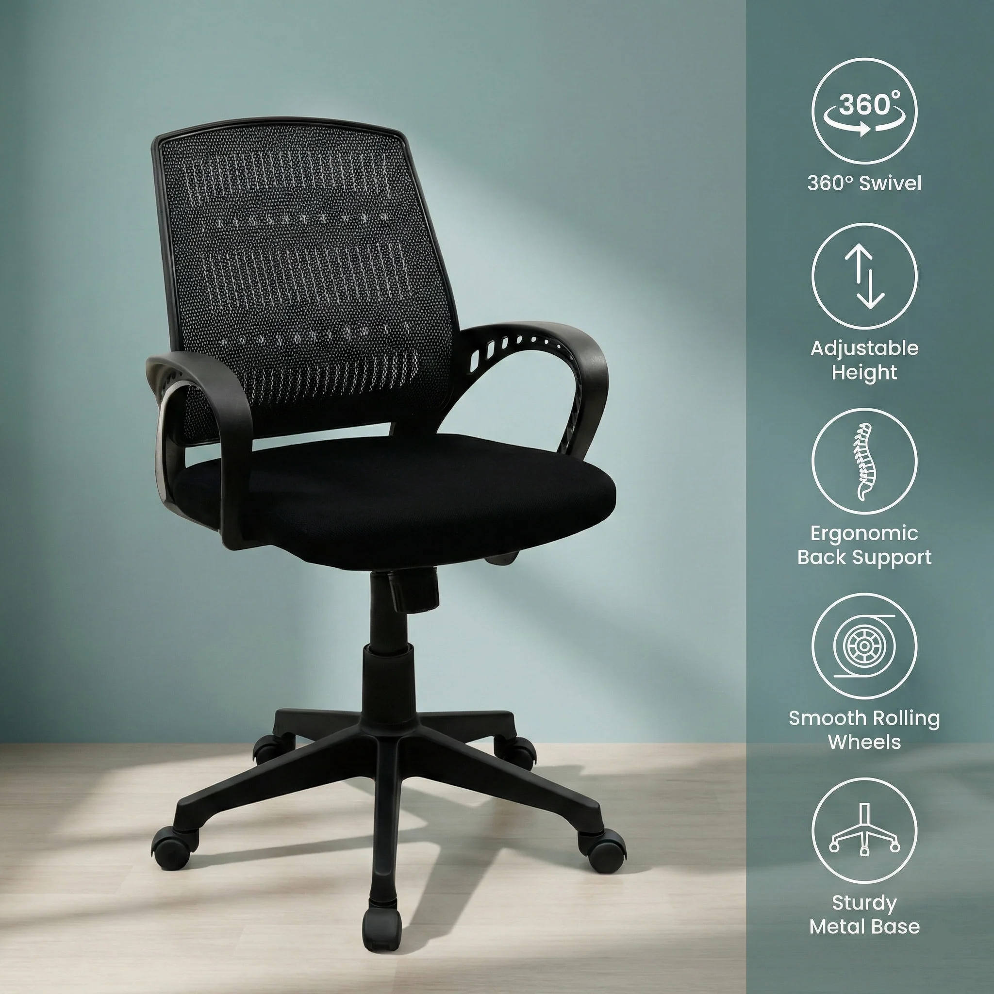 Relax Back Revolving Chair S-514 - Image 3