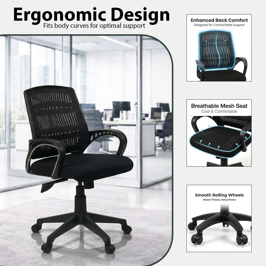 Relax Back Revolving Chair S-514 - Image 5