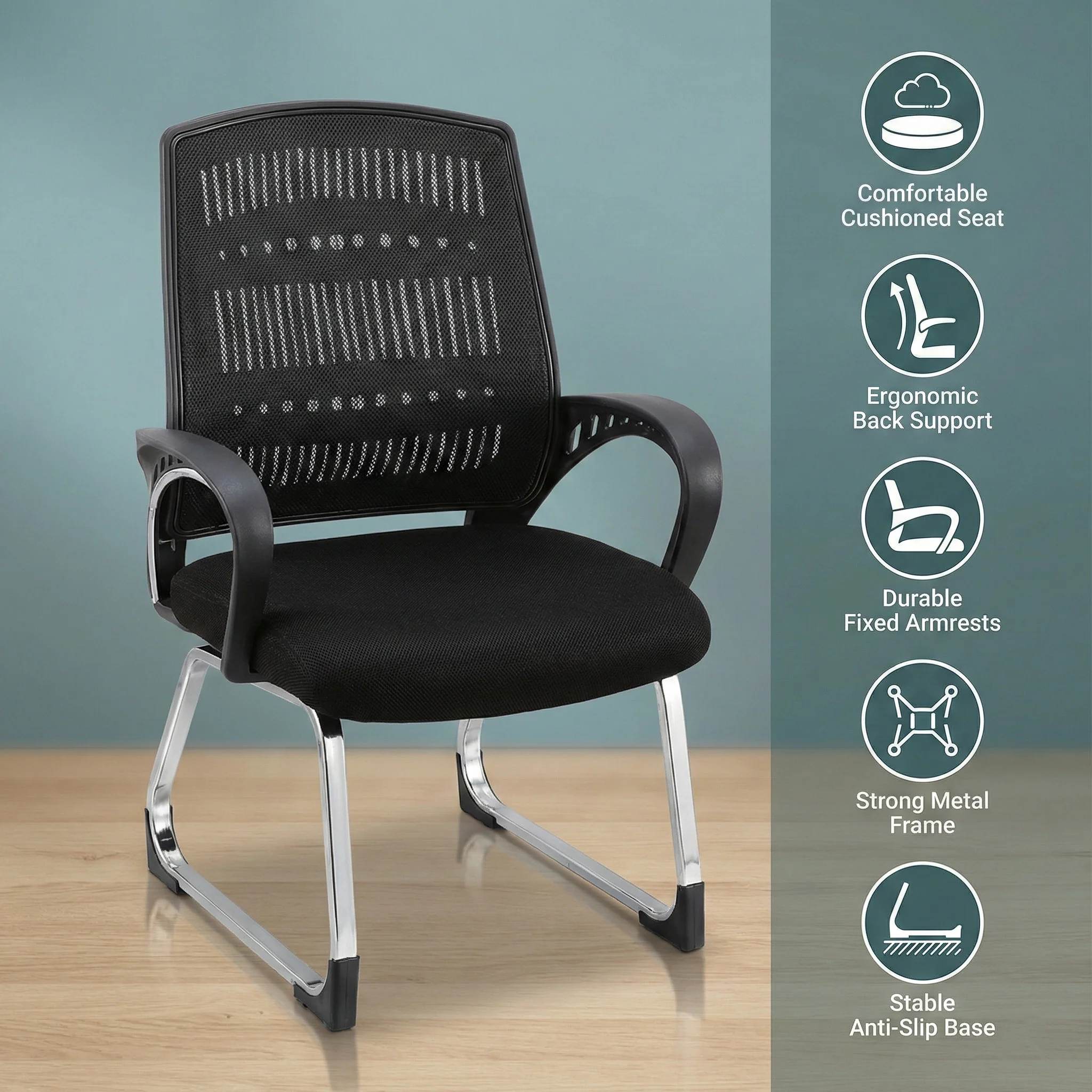Ergonomic (Mesh) Visitor Chair S-514-VO - Image 3