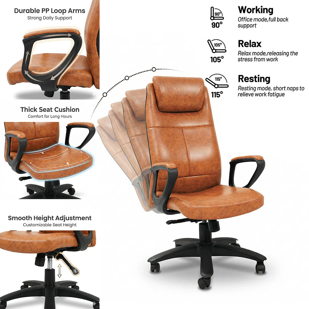 SAAB S-531-L High Back Office Revolving Chair From SAAB Pakistan - Image 3
