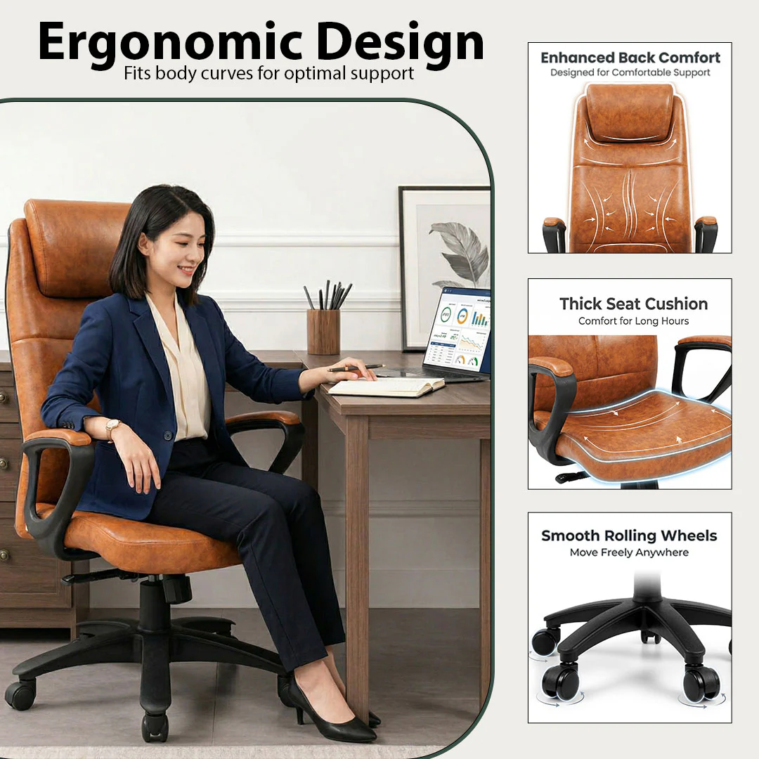 SAAB S-531-L High Back Office Revolving Chair From SAAB Pakistan - Image 4