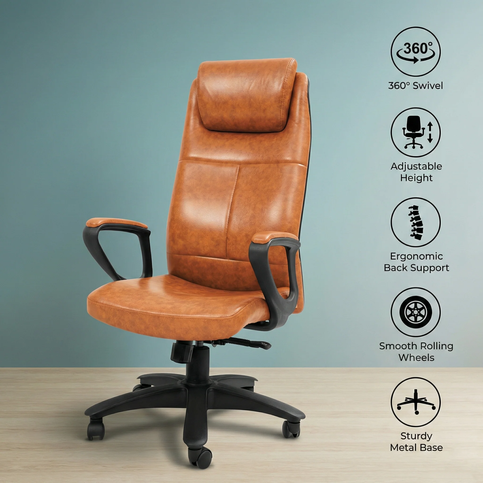 SAAB S-531-L High Back Office Revolving Chair From SAAB Pakistan - Image 5