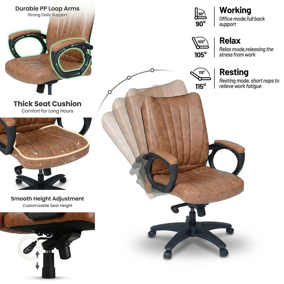 Aston Low Back Revolving Chair Model SAAB S-548-L - Image 3