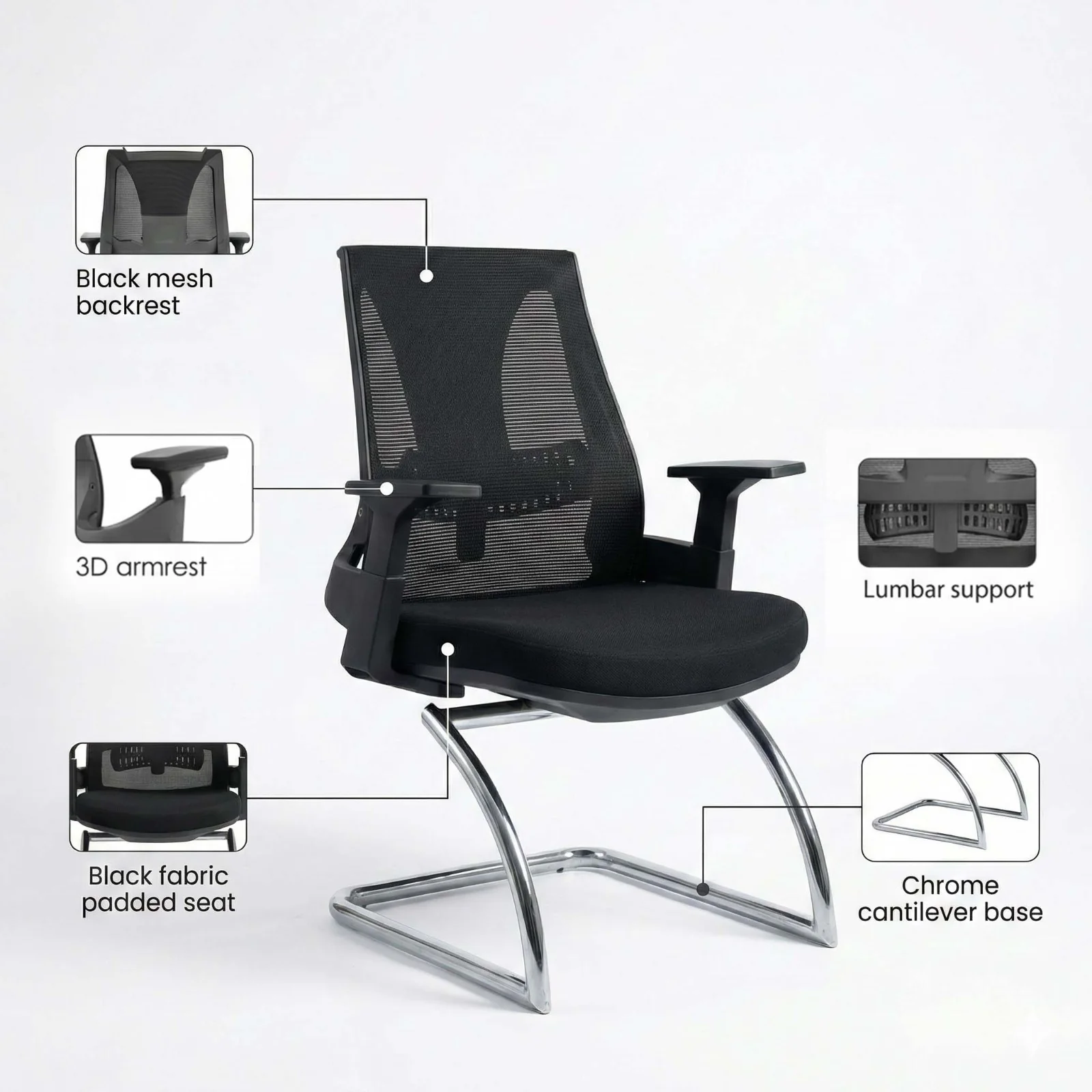 SAAB SM-791-VO Prime Pro Visitor Chair - Image 3