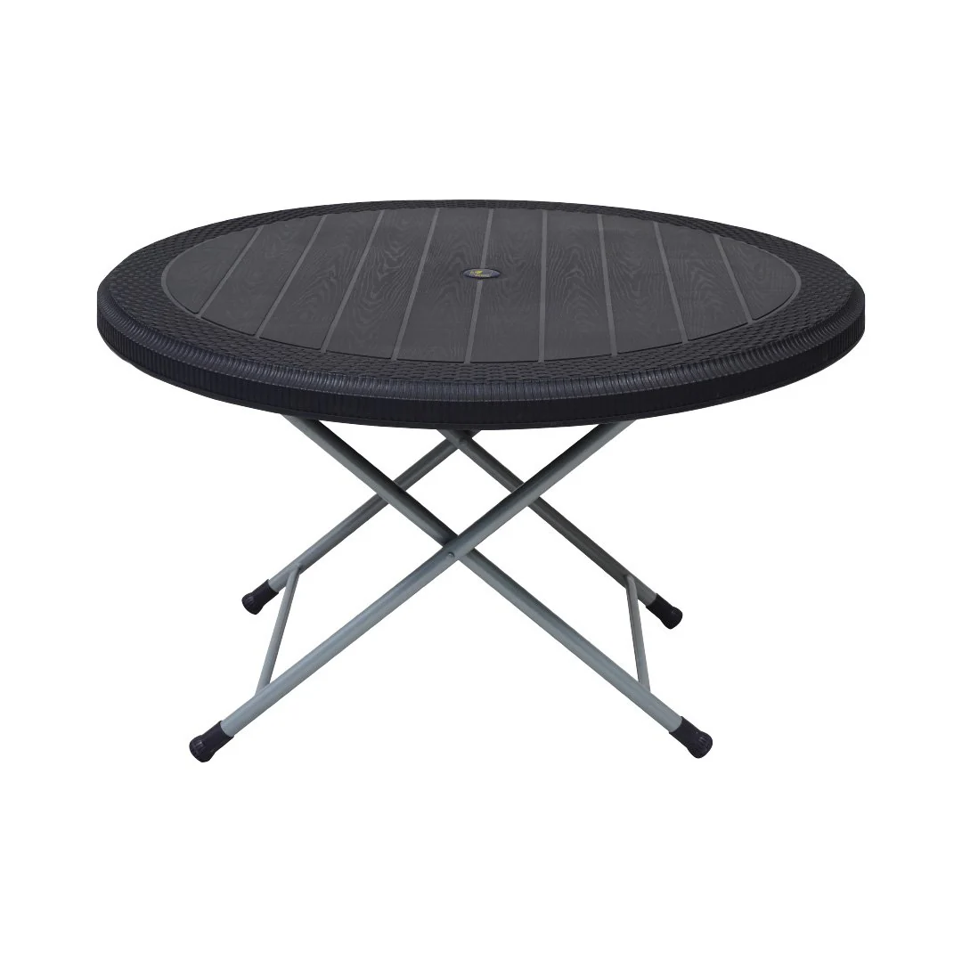 SAAB SP-215-RT STEEL PLASTIC RATTAN ROUND TABLE - Image 8