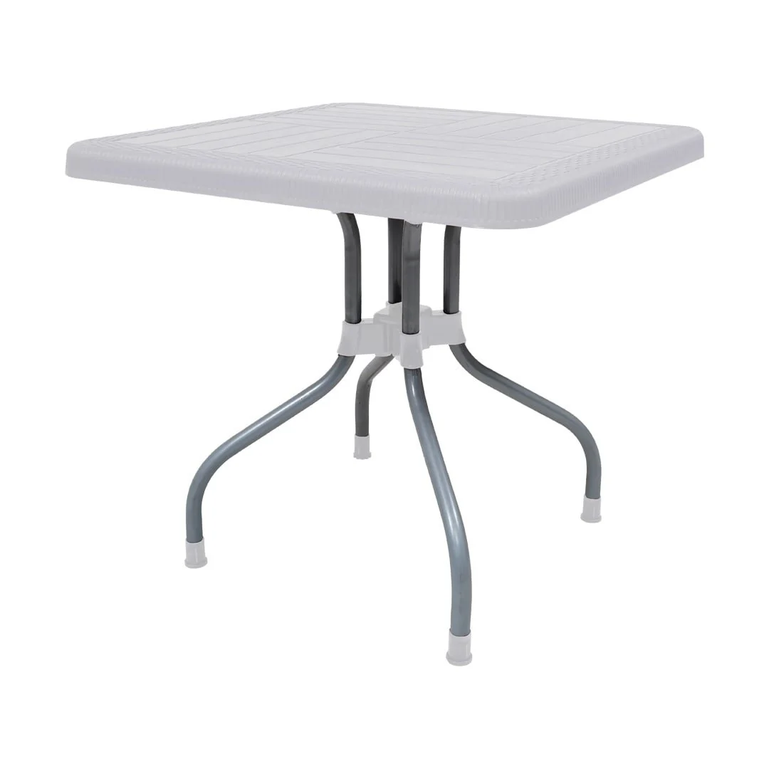 SAAB SP-246 Lexus Prince Square Table with Silver Legs - Image 11